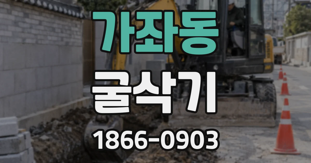 가좌동 굴삭기
