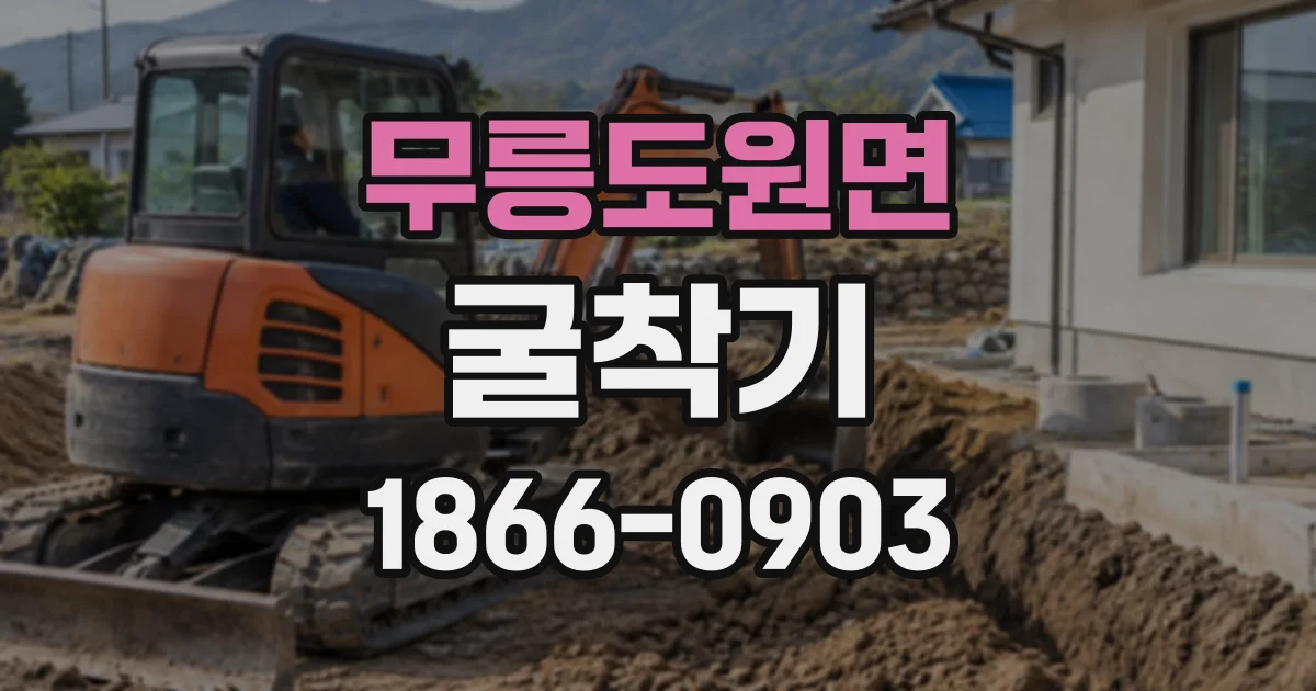 무릉도원면 굴착기