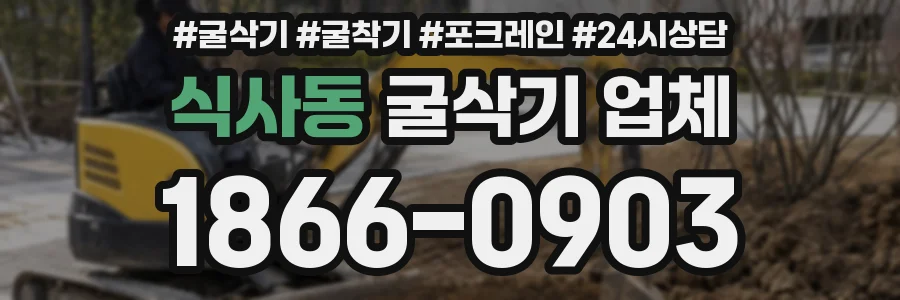 식사동 굴삭기 업체