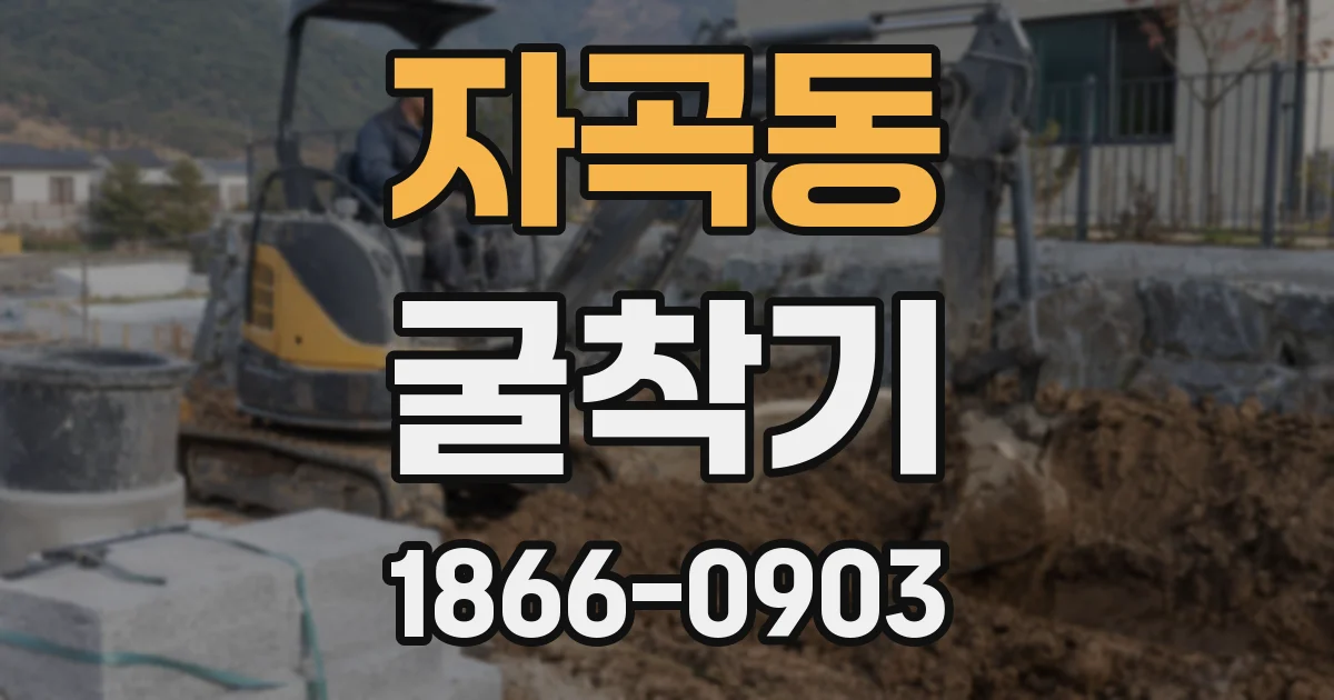 자곡동 굴착기
