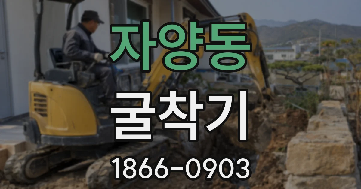 자양동 굴착기