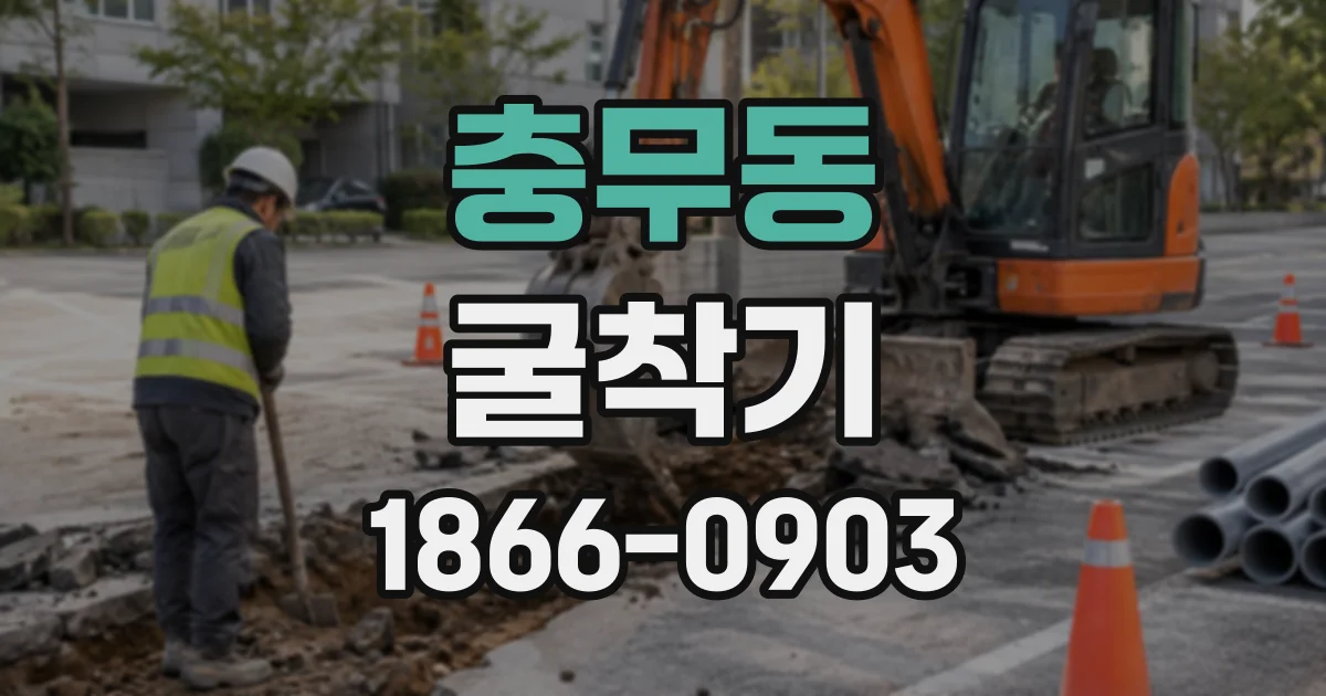 충무동 굴착기