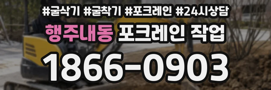 행주내동 포크레인 작업