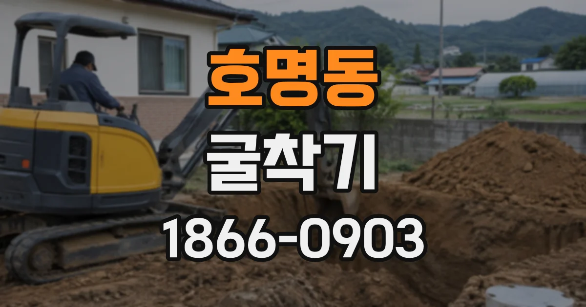 호명동 굴착기