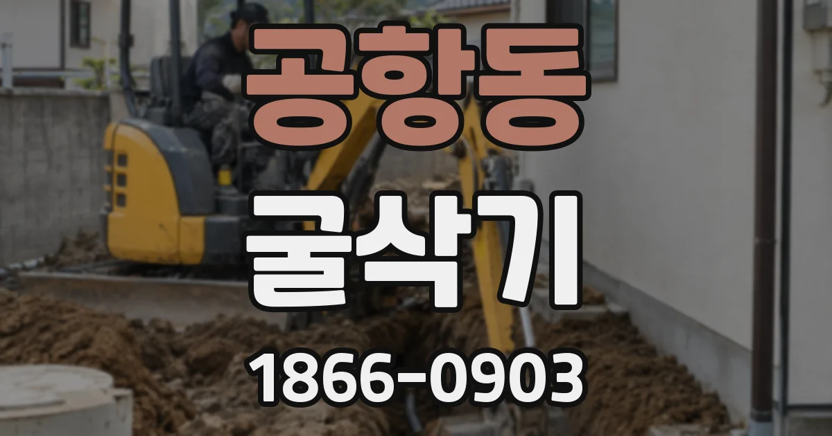 공항동 굴삭기