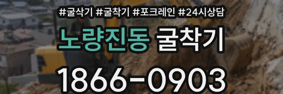 노량진동 굴착기