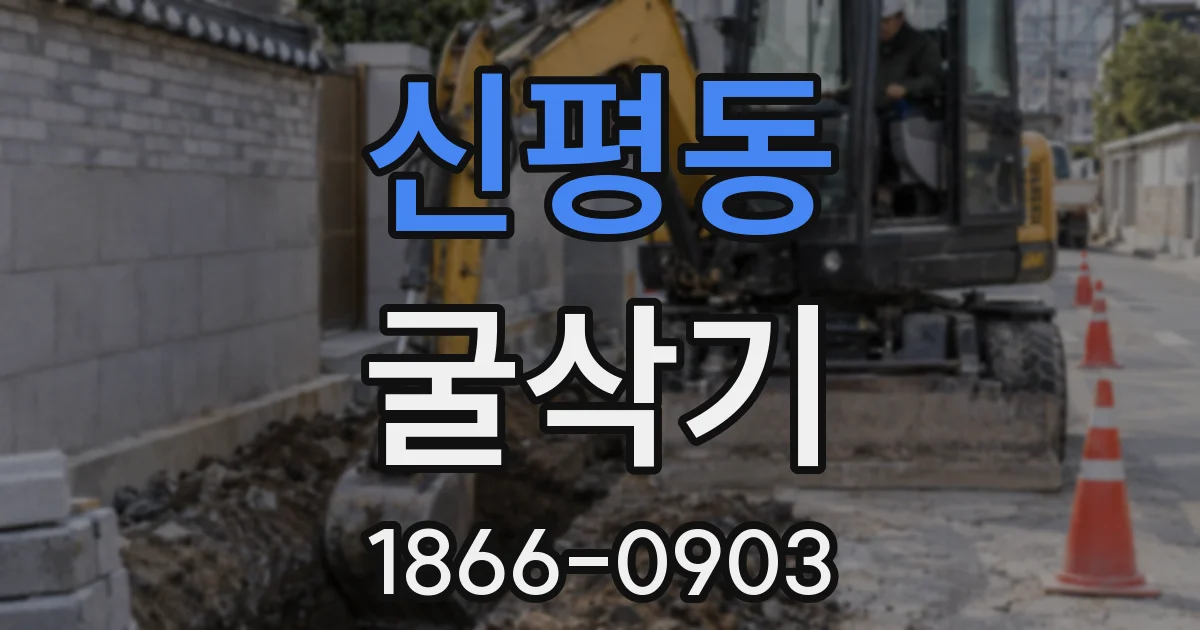 신평동 굴삭기