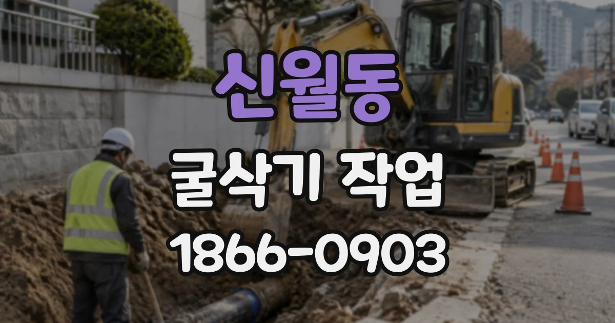 신월동 굴삭기작업