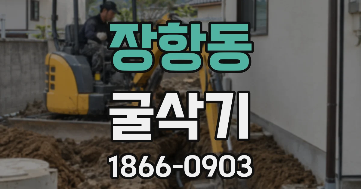 장항동 굴삭기