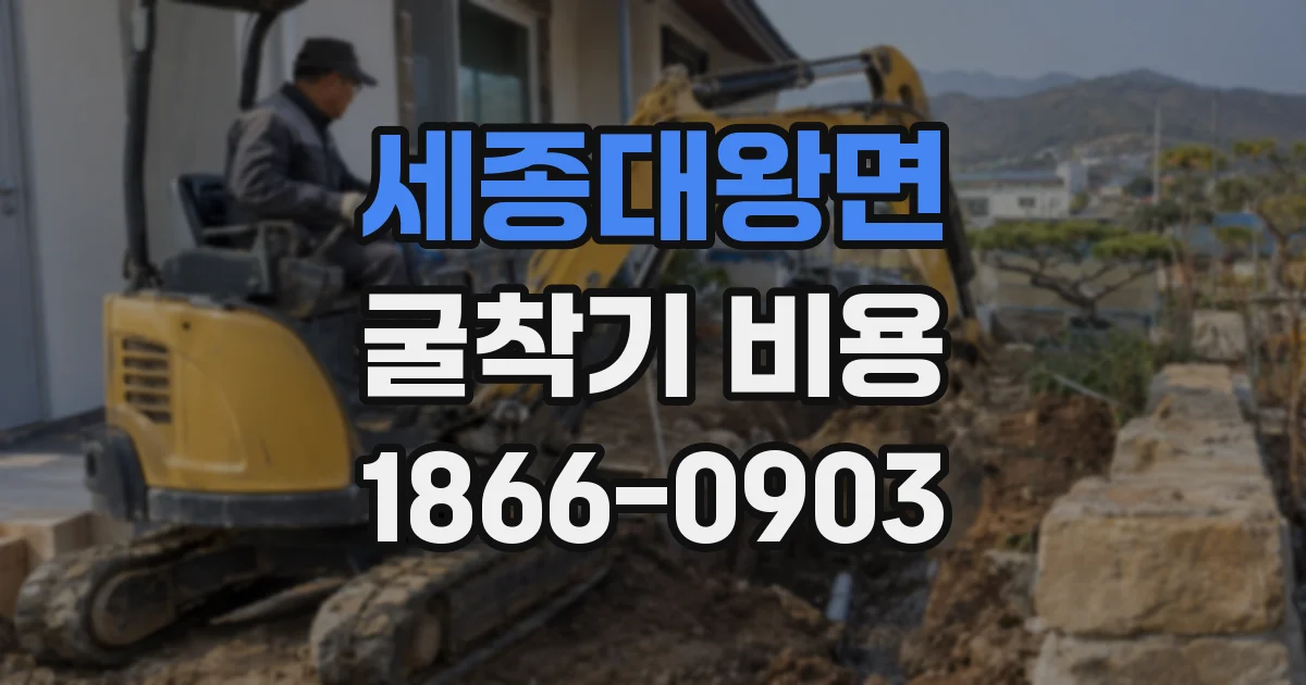 세종대왕면 굴착기 비용