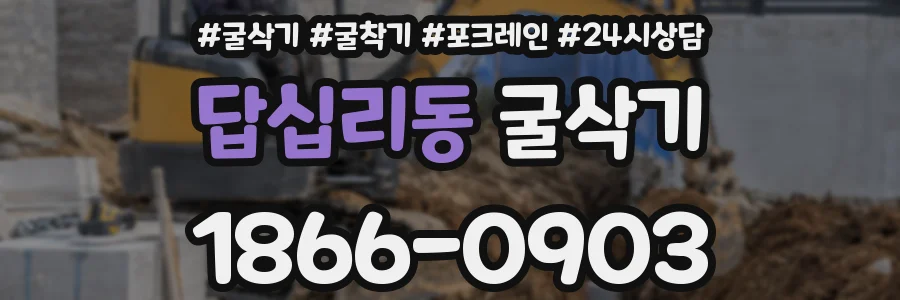답십리동 굴삭기
