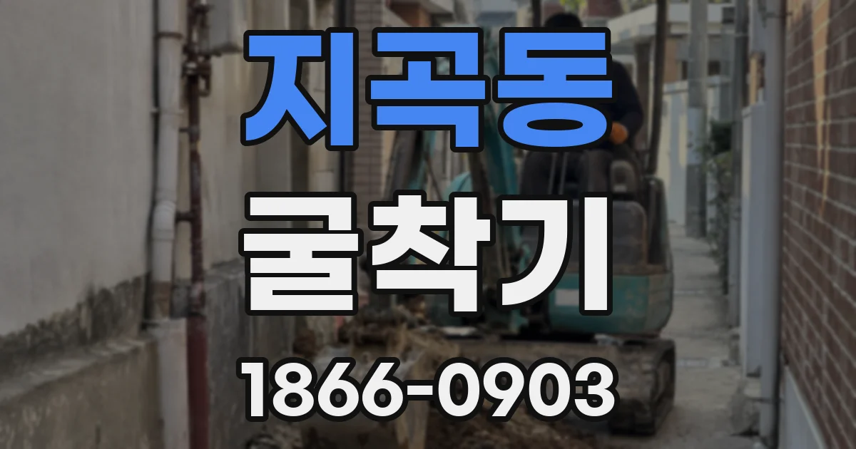 지곡동 굴착기