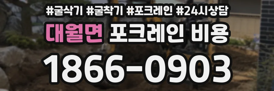 대월면 포크레인 비용