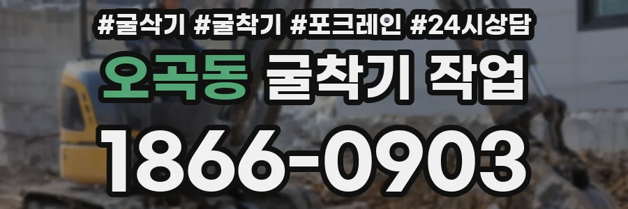 오곡동 굴착기 작업