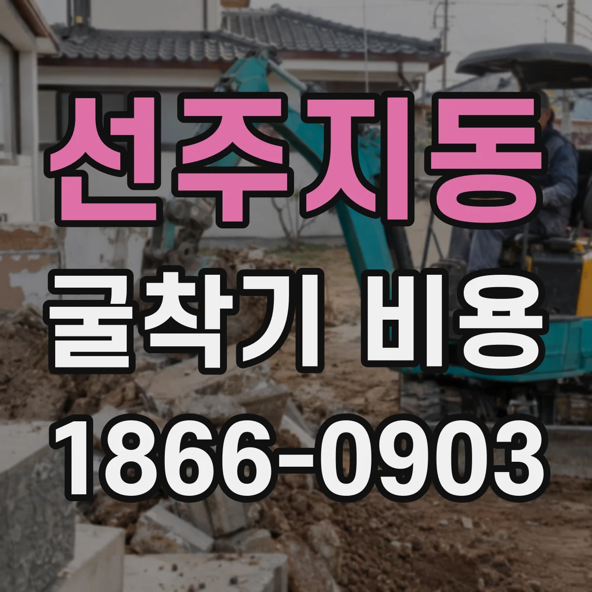 선주지동 굴착기 비용