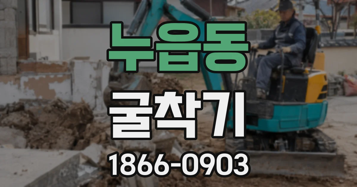 누읍동 굴착기