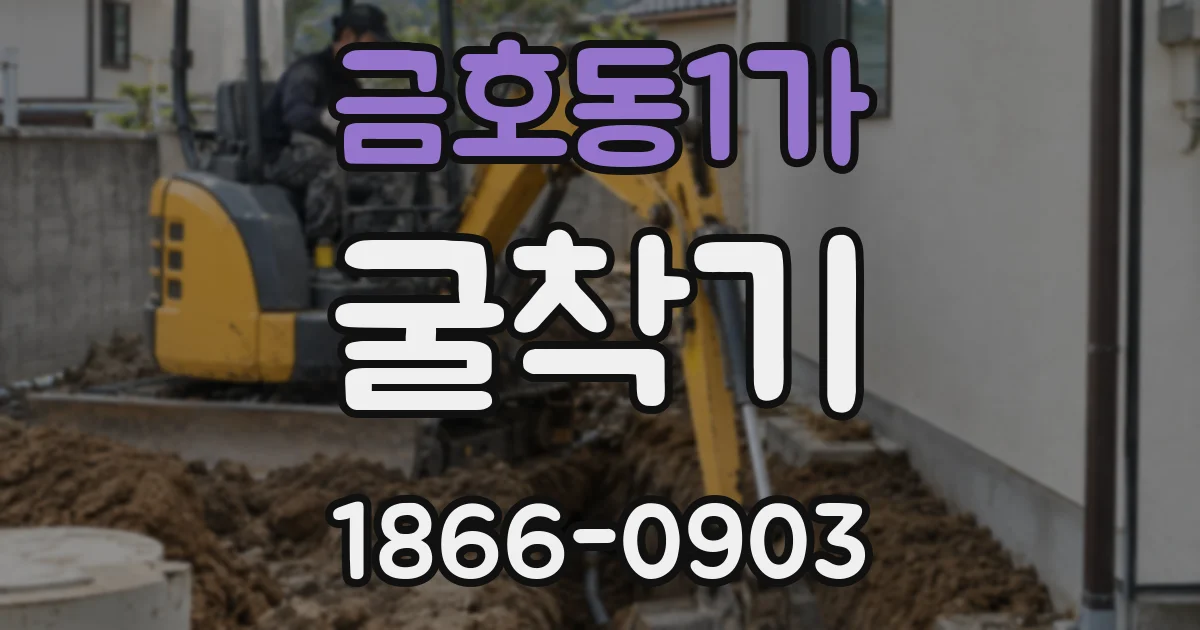 금호동1가 굴착기