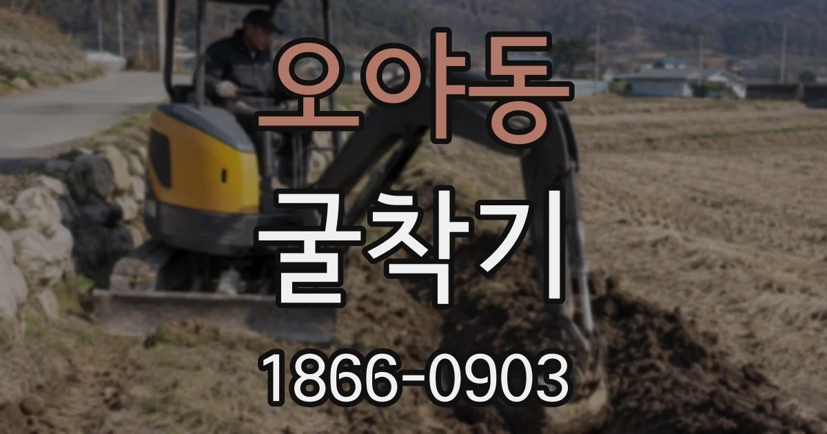 오야동 굴착기