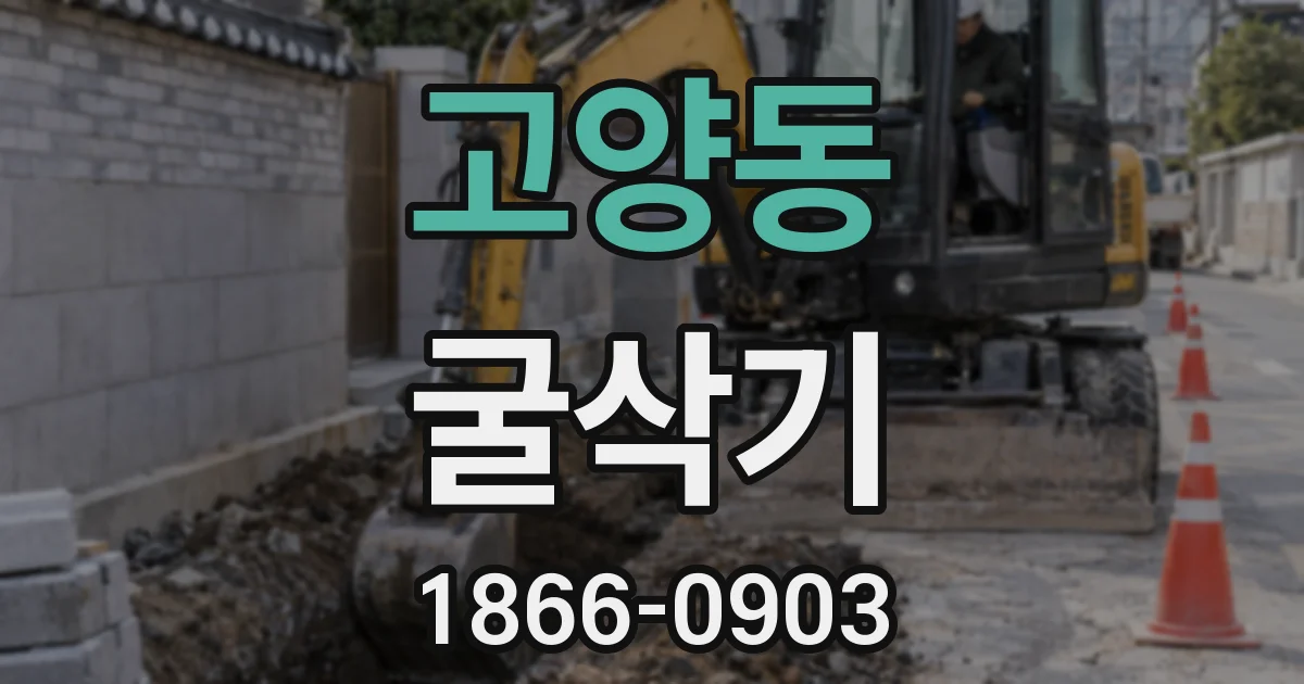 고양동 굴삭기