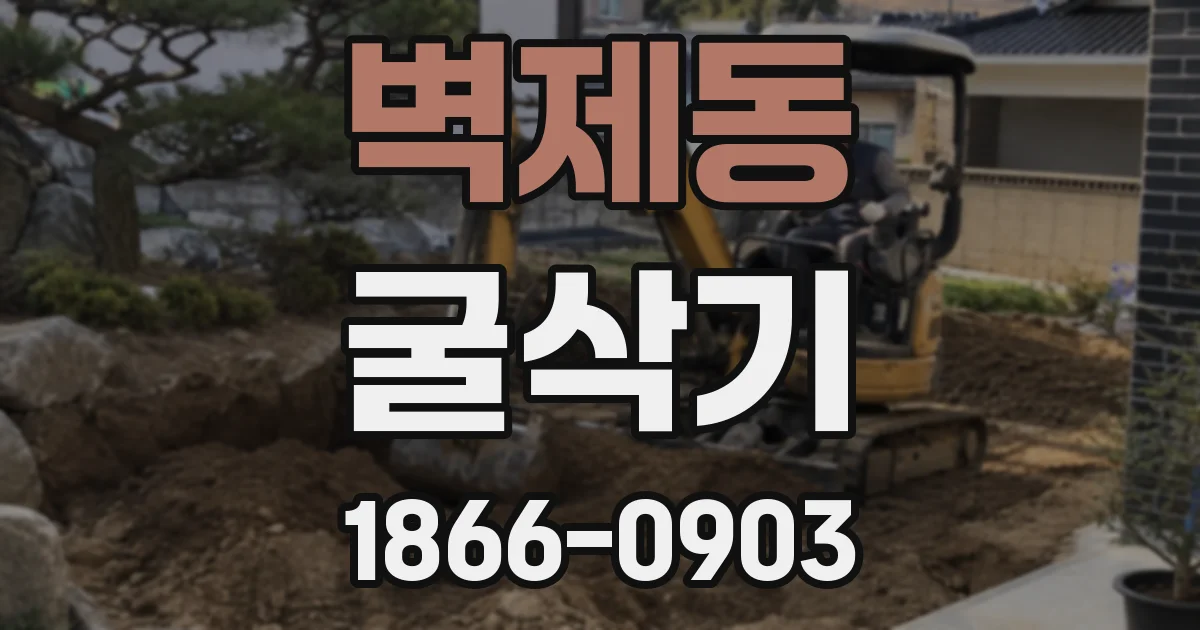 벽제동 굴삭기