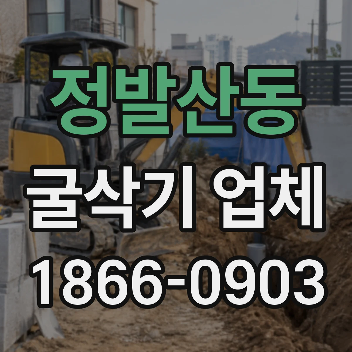 정발산동 굴삭기 업체