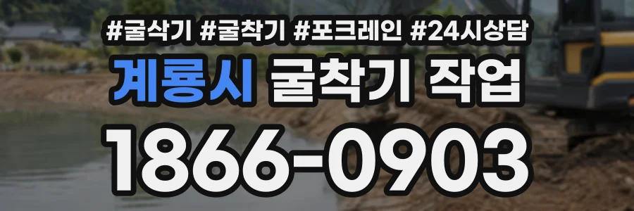 계룡시 굴착기작업 상담 전화 1866-0903