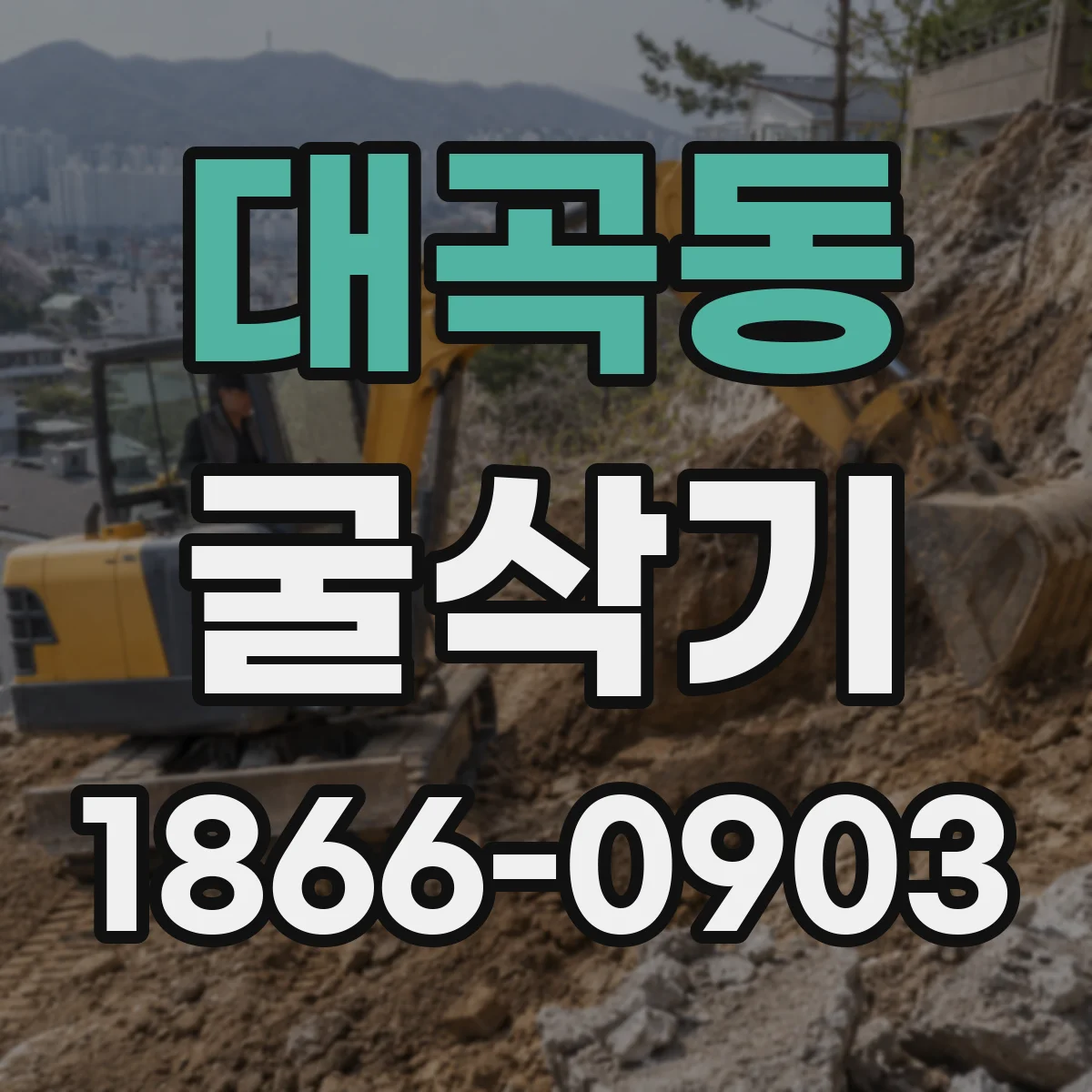 대곡동 굴삭기