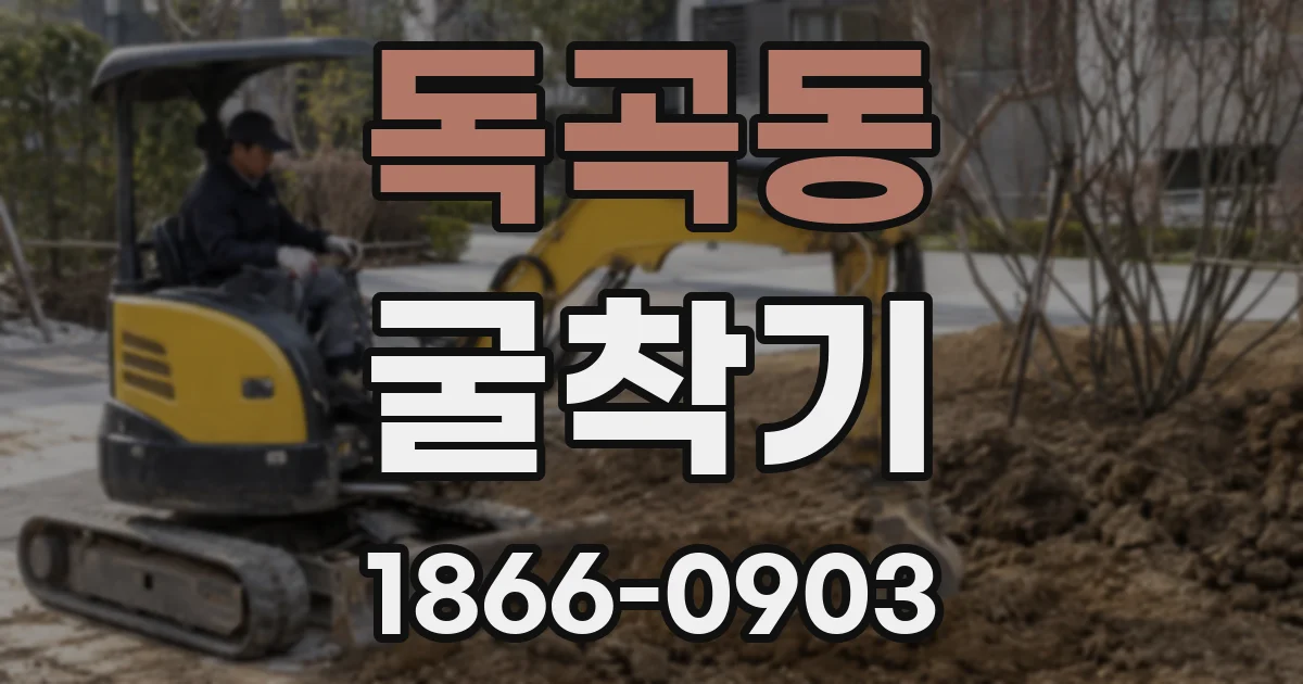 독곡동 굴착기