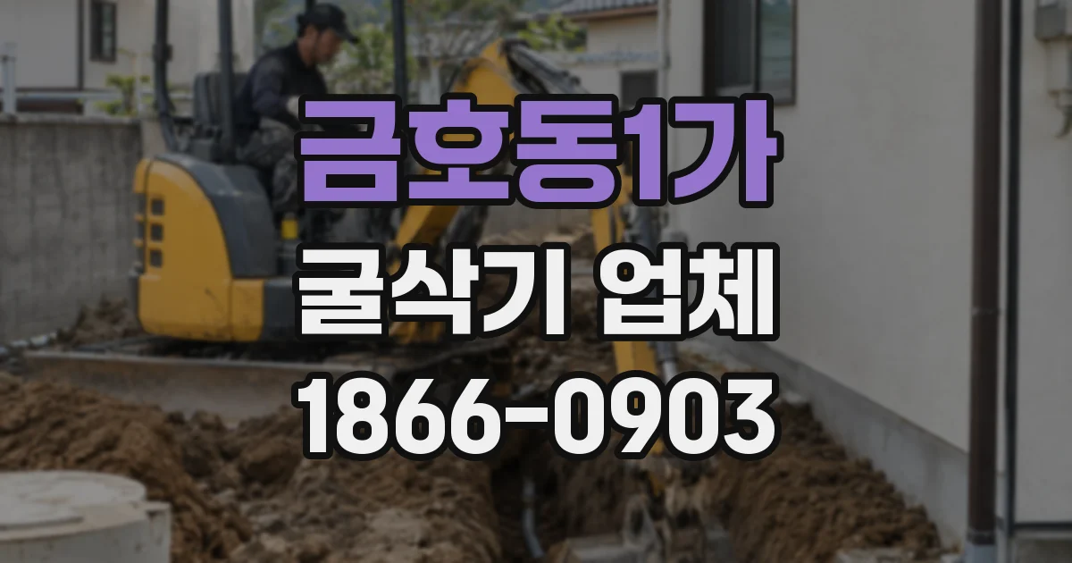 금호동1가 굴삭기 업체