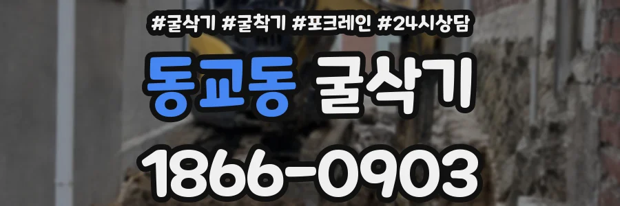 동교동 굴삭기
