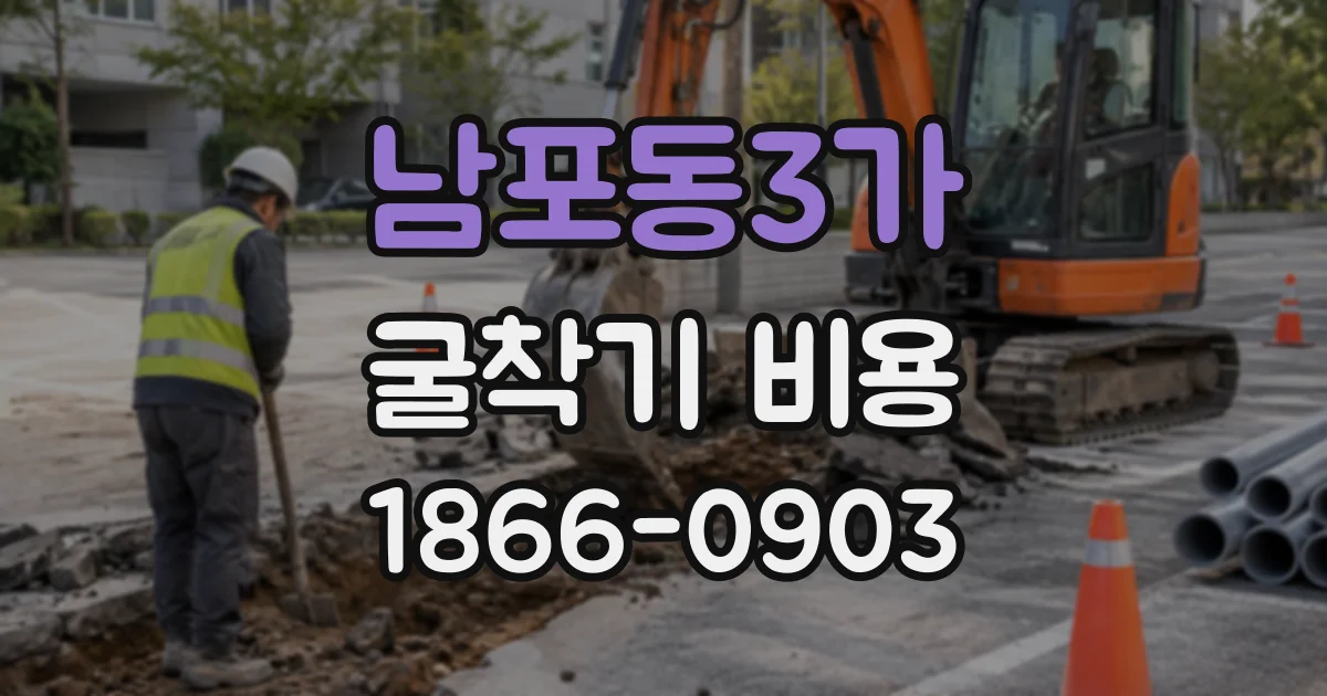남포동3가 굴착기비용