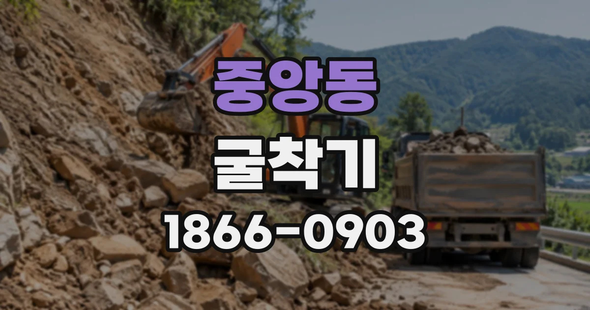 중앙동 굴착기