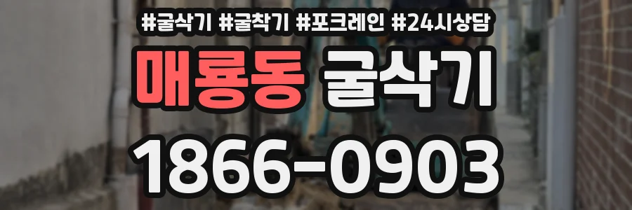 매룡동 굴삭기