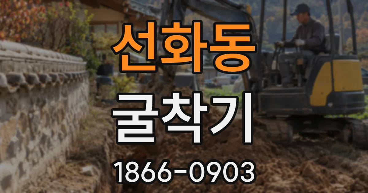 선화동 굴착기