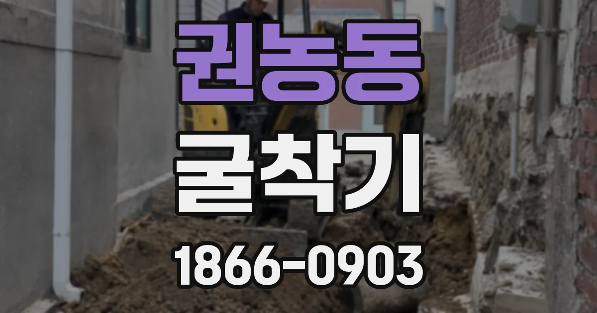 권농동 굴착기