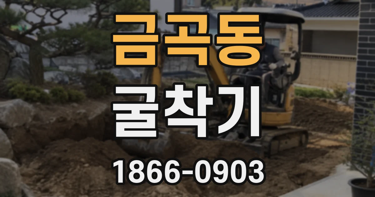 금곡동 굴착기
