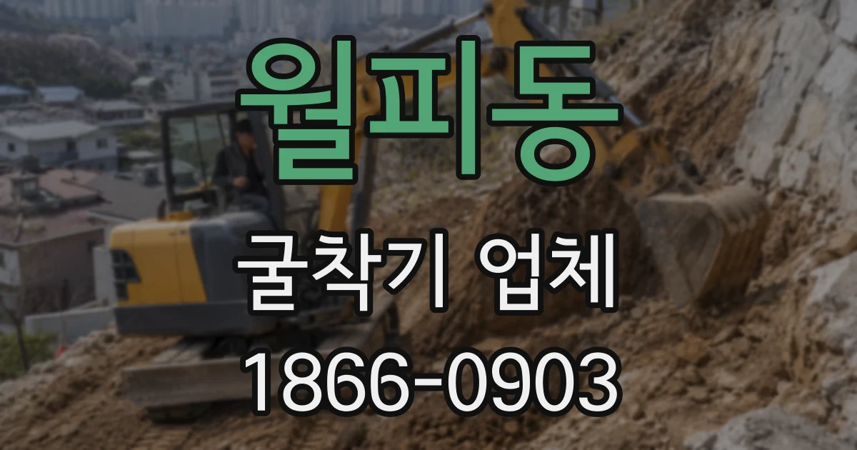월피동 굴착기 업체