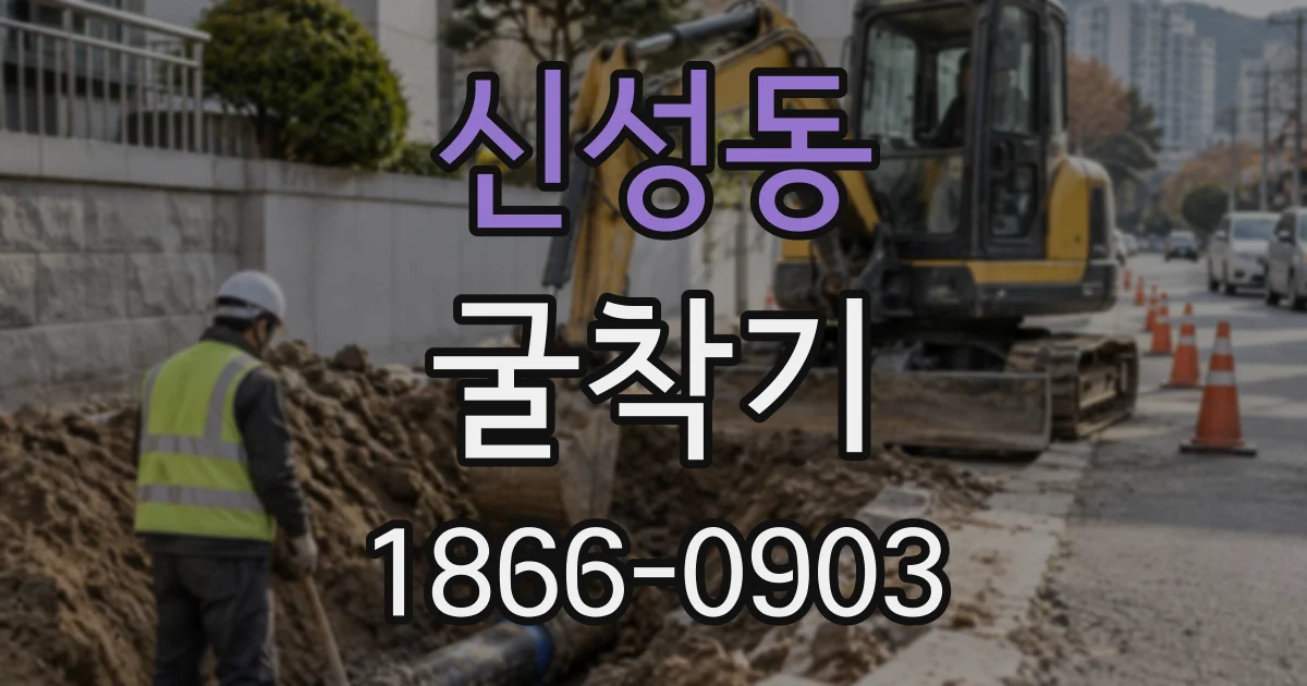 신성동 굴착기