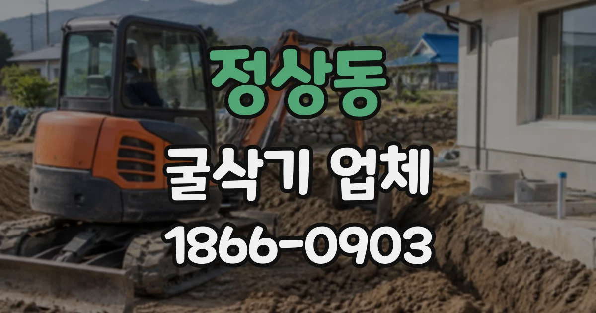 정상동 굴삭기업체