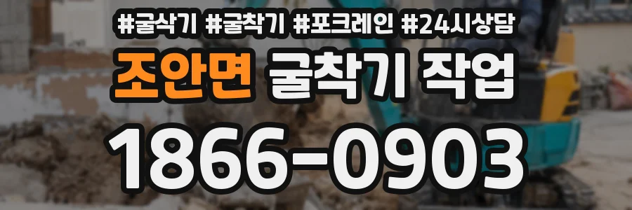 조안면 굴착기 작업