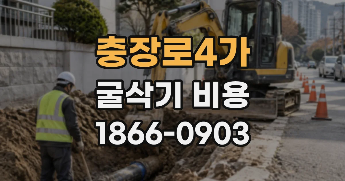 충장로4가 굴삭기비용