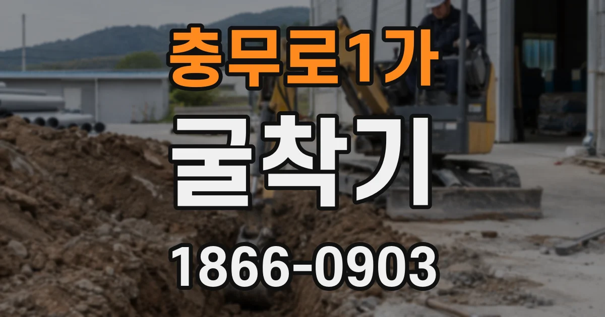 충무로1가 굴착기