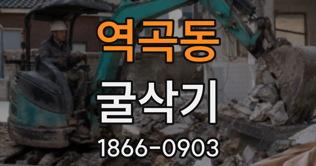 역곡동 굴삭기