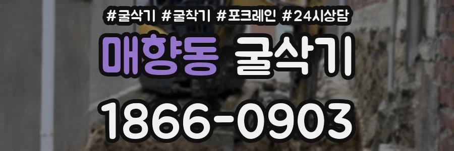 매향동 굴삭기