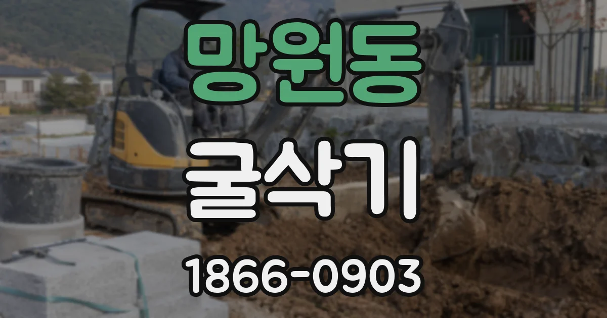 망원동 굴삭기