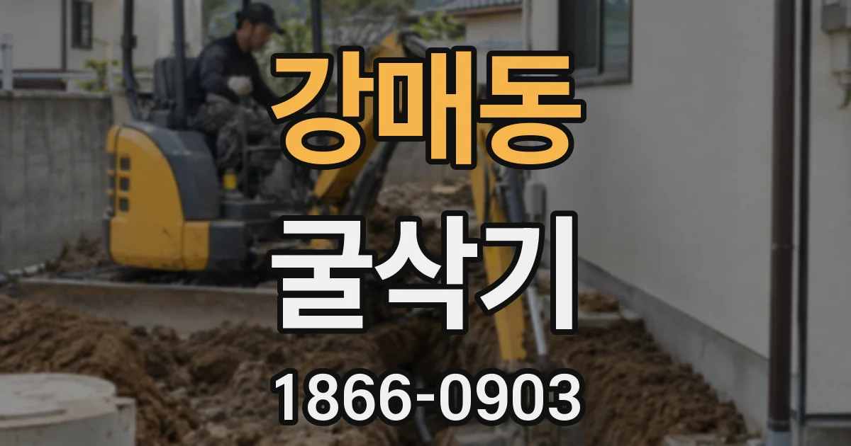 강매동 굴삭기
