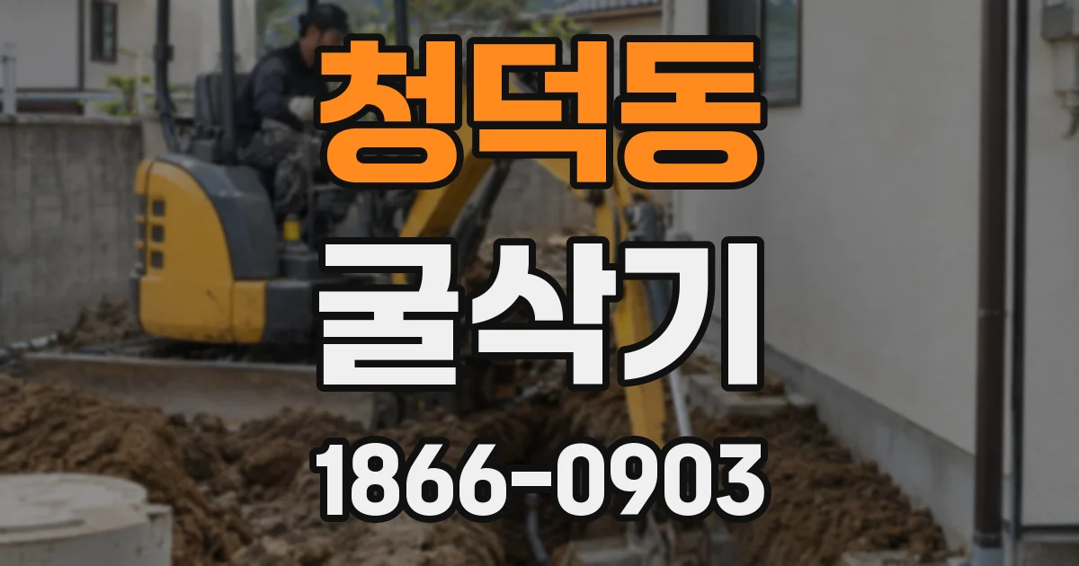 청덕동 굴삭기