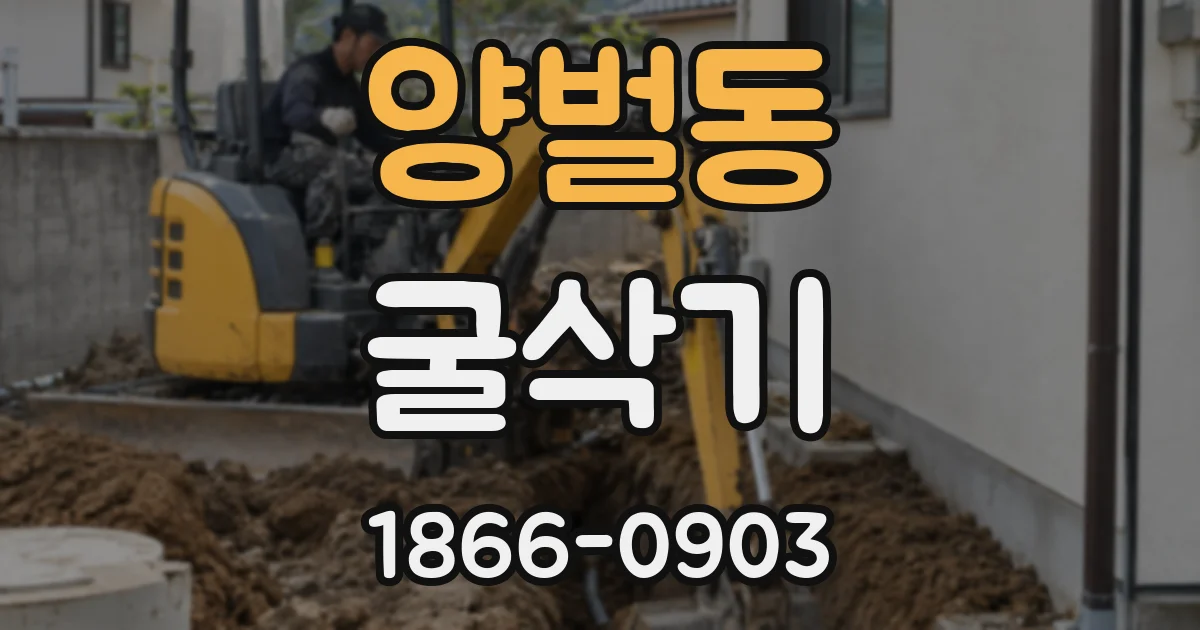 양벌동 굴삭기