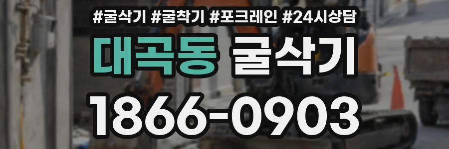 대곡동 굴삭기