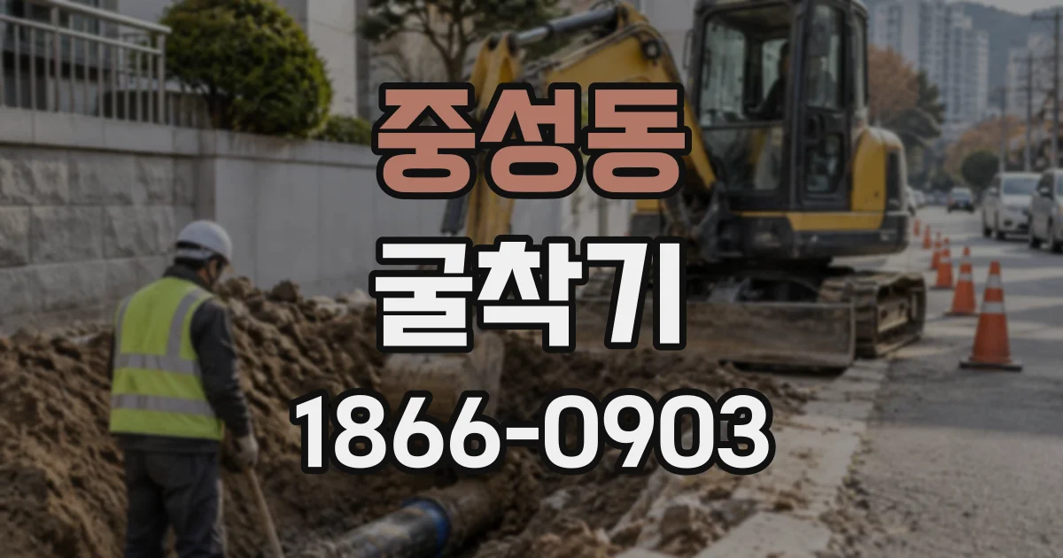 중성동 굴착기